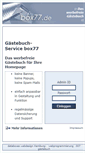 Mobile Screenshot of gaestebuch.box77.de