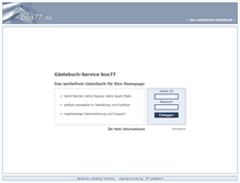 Tablet Screenshot of gaestebuch.box77.de